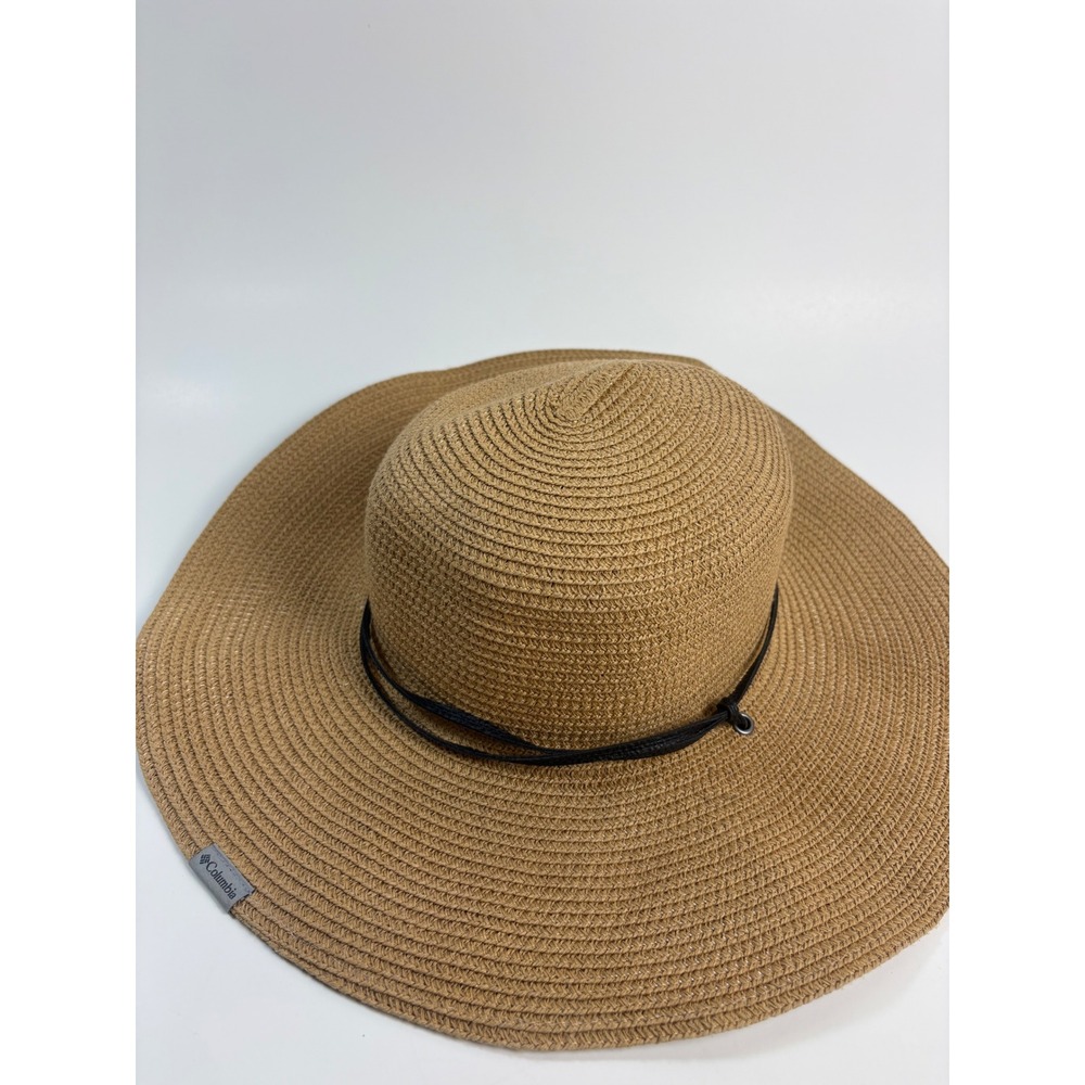 Columbia Global Adventure Packable II Sun Hat Tan Wide Brim Straw L/XL CL2275